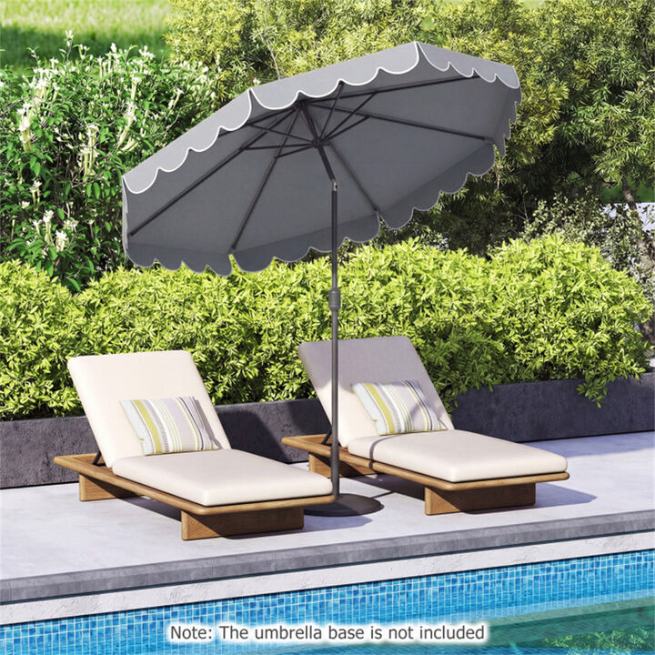 10 FT Patio Umbrella with Push Button Tilt and Crank