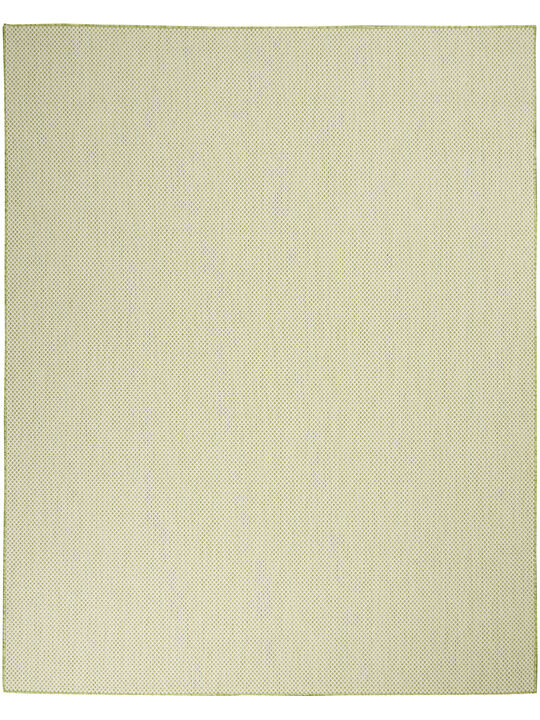 Courtyard COU01 Ivory/Green 9' x 12' Rug