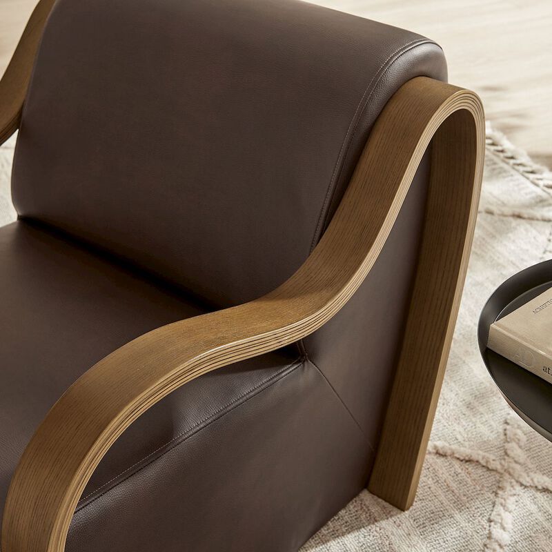 Atrium Vegan Leather Accent Armchair image number 8