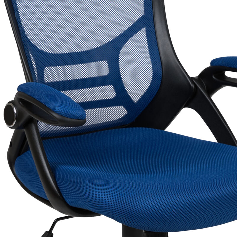 Porter High Back   Mesh Ergonomic Swivel Office Chair with Frame and Flip-up Arms image number 6
