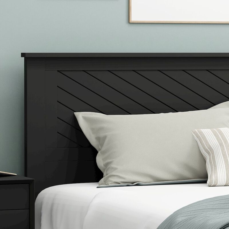 Comfort Pointe Corbie Solid Wood King Headboard with Chamfer