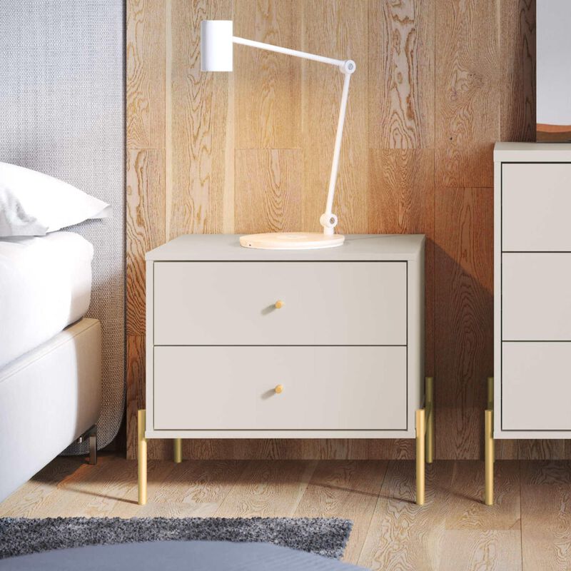 Jasper Beige Nightstands (Set of 2)