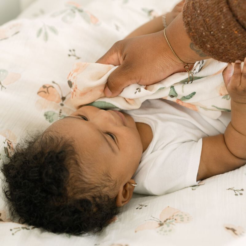 Parker 5-pc. Cotton Baby Washcloth Set (Pink Floral) image number 5