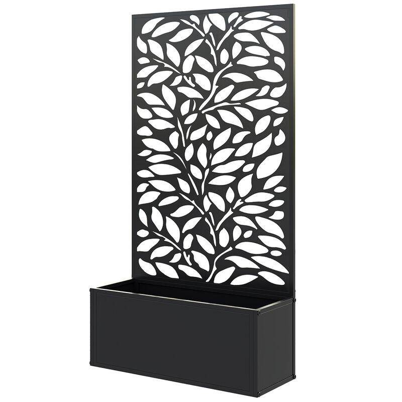 Hivvago Wall-Mountable Garden Planter with Trellis image number 0