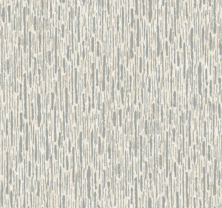 Metallic Cascade Cream & Silver Wallpaper