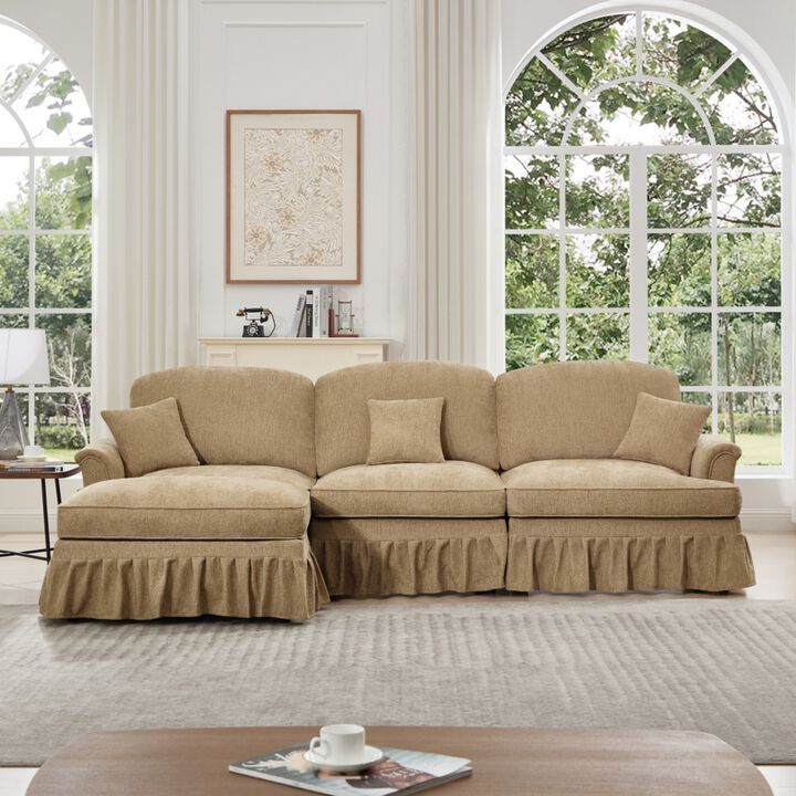 Kaxnir Mid-Century Modern L-Shaped Sectional