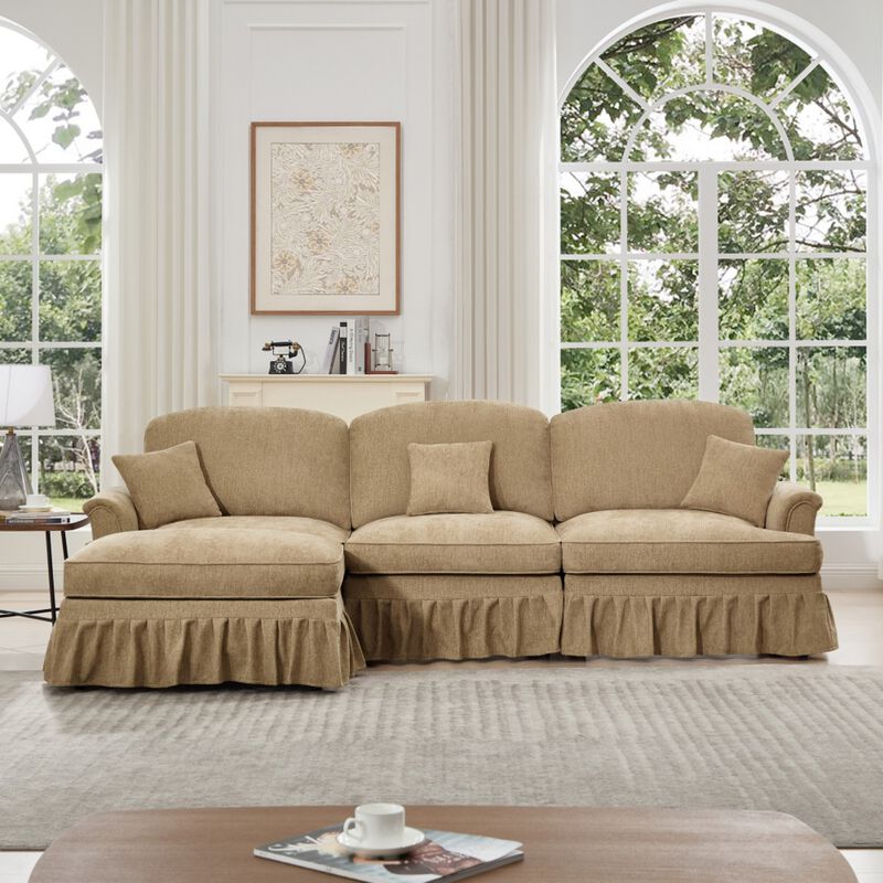Kaxnir Mid-Century Modern L-Shaped Sectional image number 1