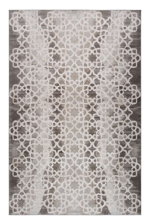 HomeRoots Abstract Distressed Area Rug