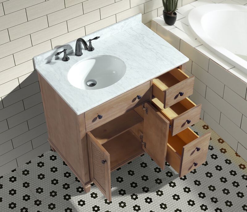 Annie 36" Bathroom Vanity Weathered Fir image number 3