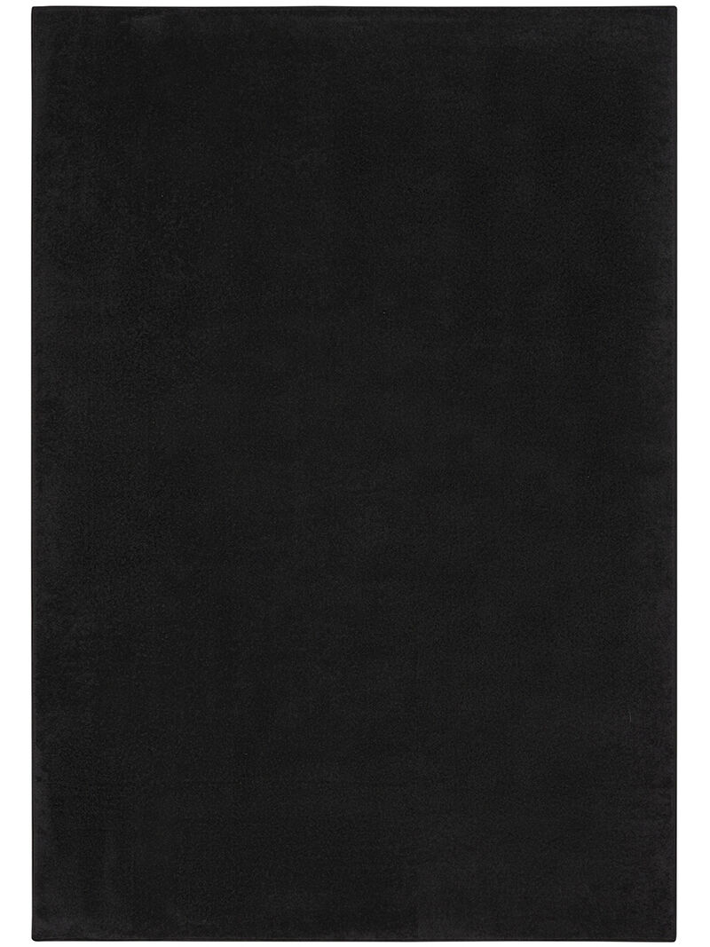 Nourison Essentials NRE01 Black 5' x 7' Rug image number 0