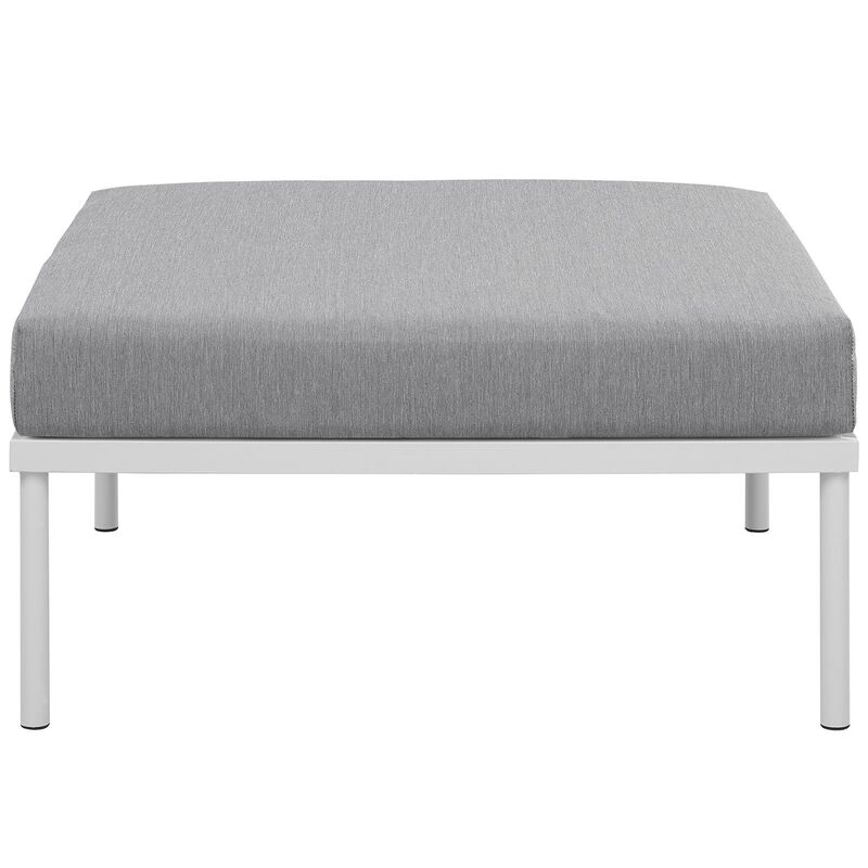 Harmony Outdoor Patio Aluminum Ottoman-Benzara image number 4