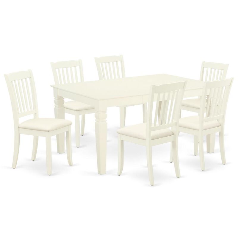 Dining Room Set Linen White