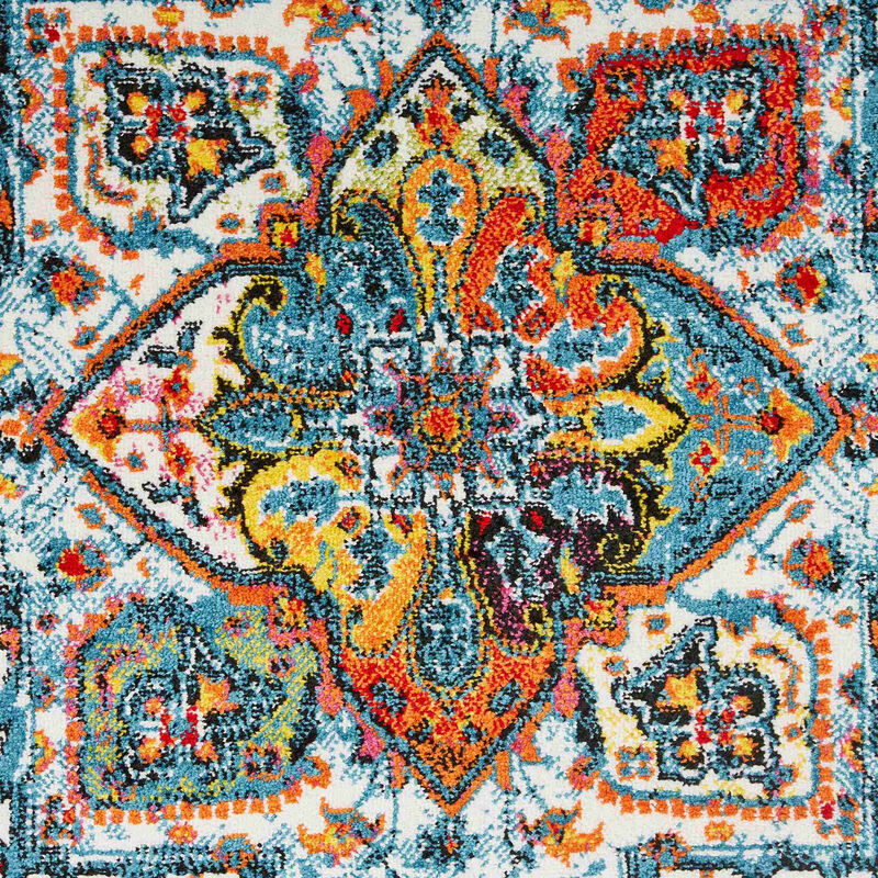 HomeRoots Medallion Runner Rug image number 4
