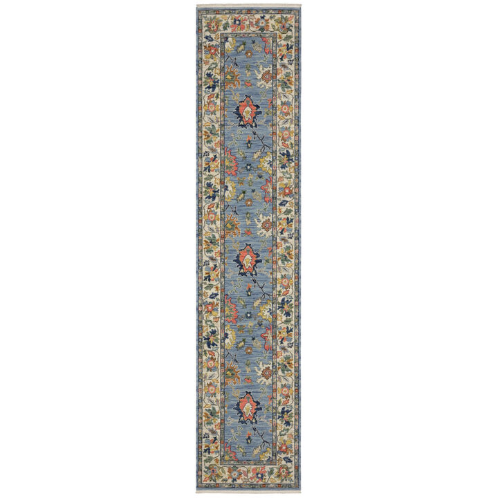 HomeRoots Oriental Area Rug With Fringe