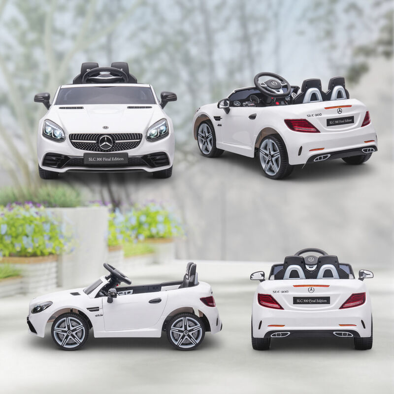 BreeBe Mercedes SLC 300 Licensed Kids Electric Car with Remote Control, 12V Battery Powered Kids Ride on Car with Music, Lights image number 7
