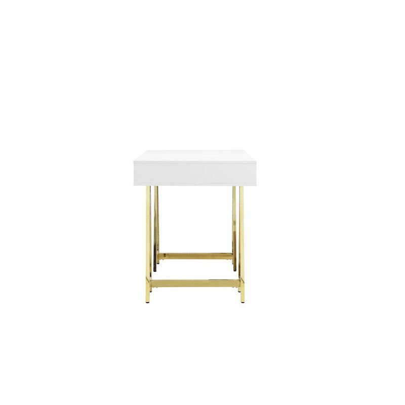 Pangea Home Gold Riley Desk White