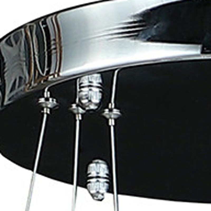 Hivvago Silver Metal and Crystals LED Dimmable Chandelier