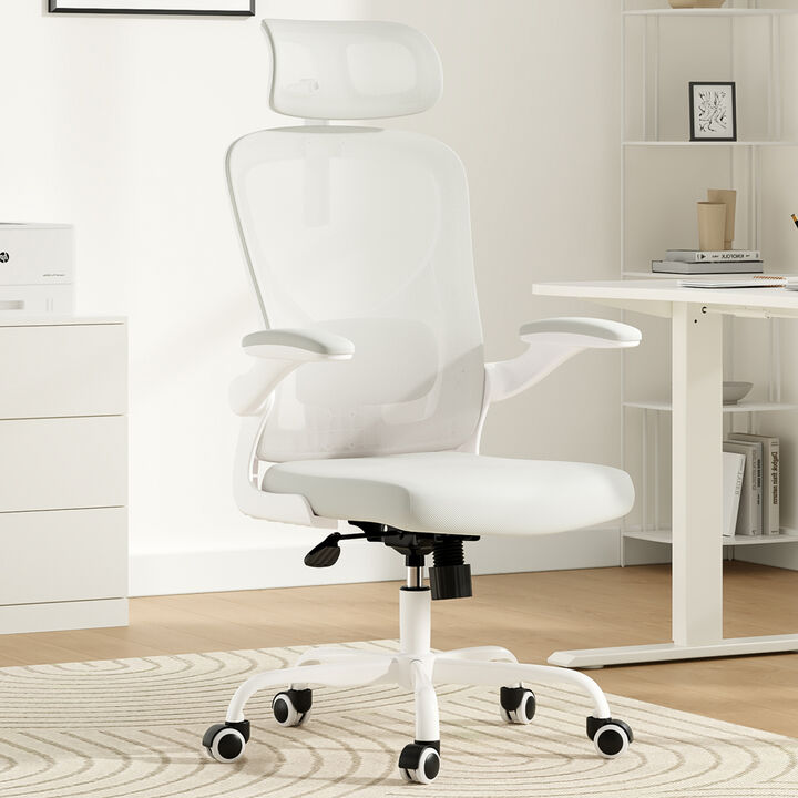 GOODSILO Ergonomic Office Chair with Adjustable Headrest and Lumbar Support for Comfortable Seating