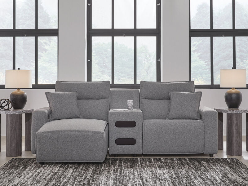 ModMax II 3-Piece Power Reclining Sectional with Chaise and Audio Console image number 1