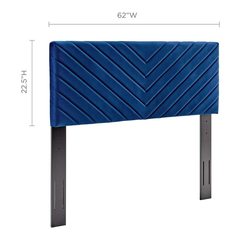 Modway - Alyson Angular Channel Tufted Performance Velvet Full / Queen Headboard image number 2