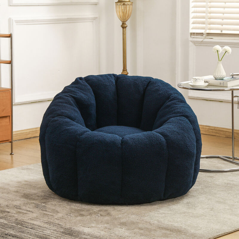 GOODSILO Ergonomic Bean Bag Sofa Chair with Armrests and High-Density Foam for Ultimate Relaxation image number 3