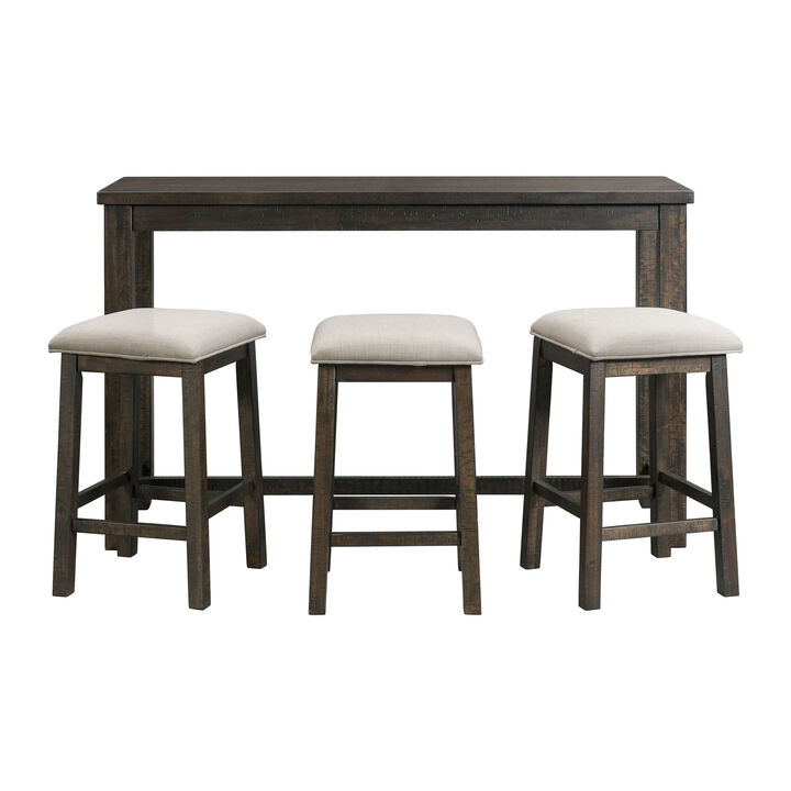 Stanford Bar Table + 3 Stools