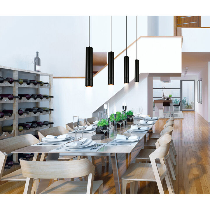 Stowe LED Down Mini Pendant With Black Finish