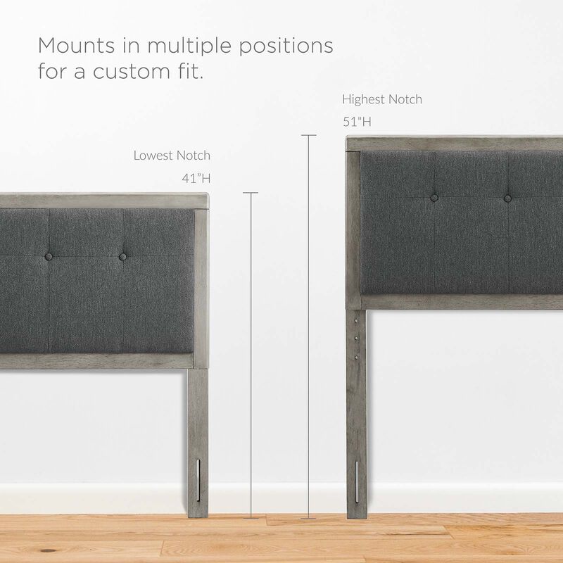 Modway - Draper Tufted King Fabric and Wood Headboard image number 5