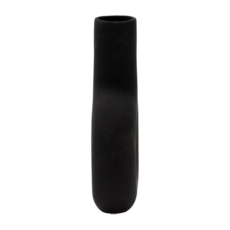 Dol, 8" Open Cut Vase, Black image number 3