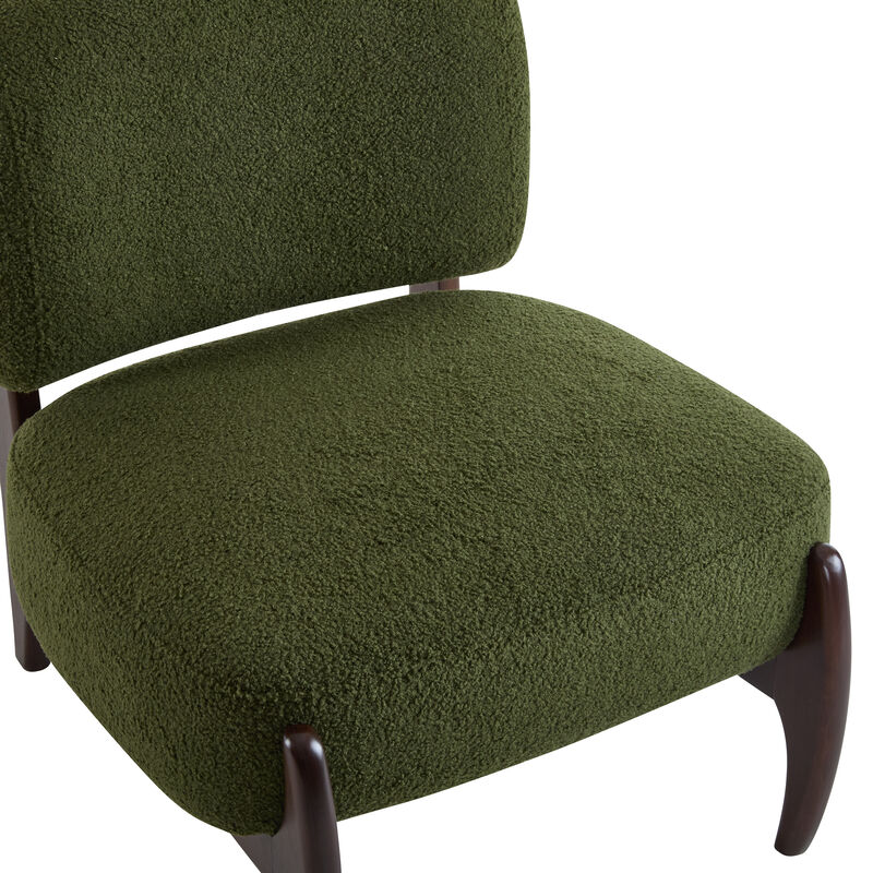Merax Modern Boucle Accent Chair for Living Room, Bedroom