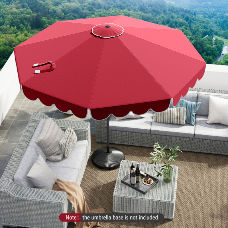 Outdoor Crank Tilt Umbrella &ndash; Adjustable Market Shade for Patio or Backyard image number 1