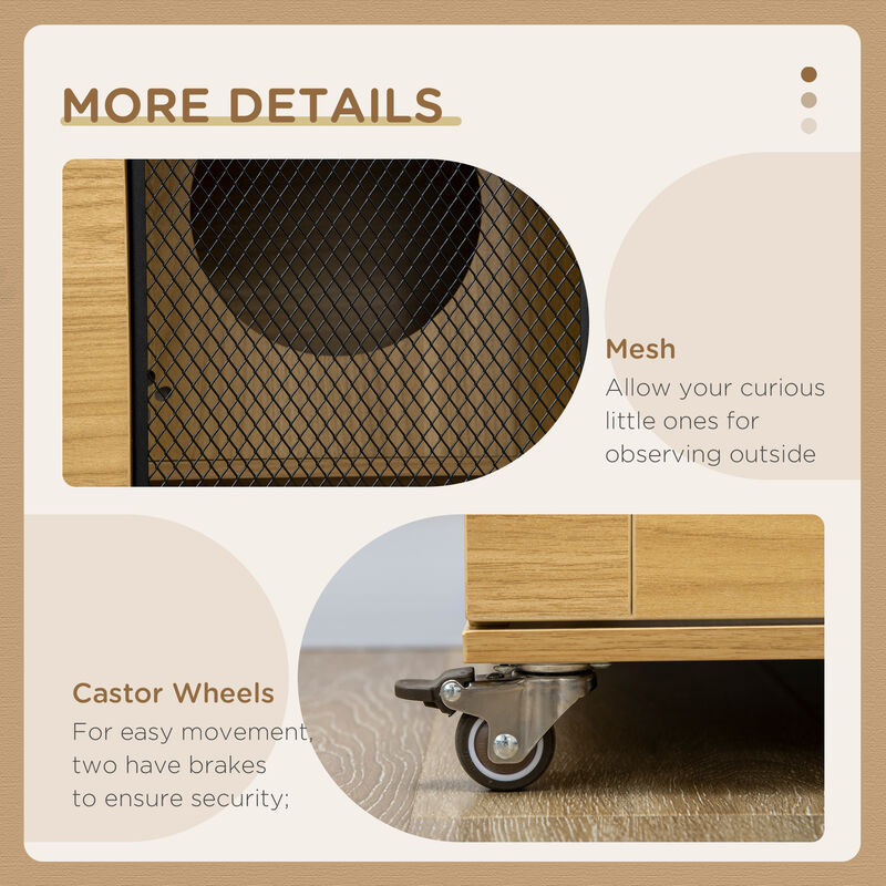 Cat Enclosure with Magnetic Front Closure and Convenient Side Door image number 5