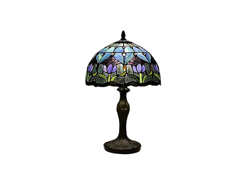 Tiffany Style Stained Glass Flower Table Lamp For Living Room Bedroom Office image number 0