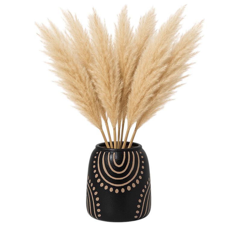 Cer, 6" Tribal Arch Vase image number 1