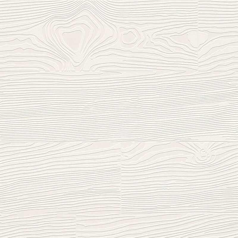 Wade White Planks Paintable Wallpaper image number 0