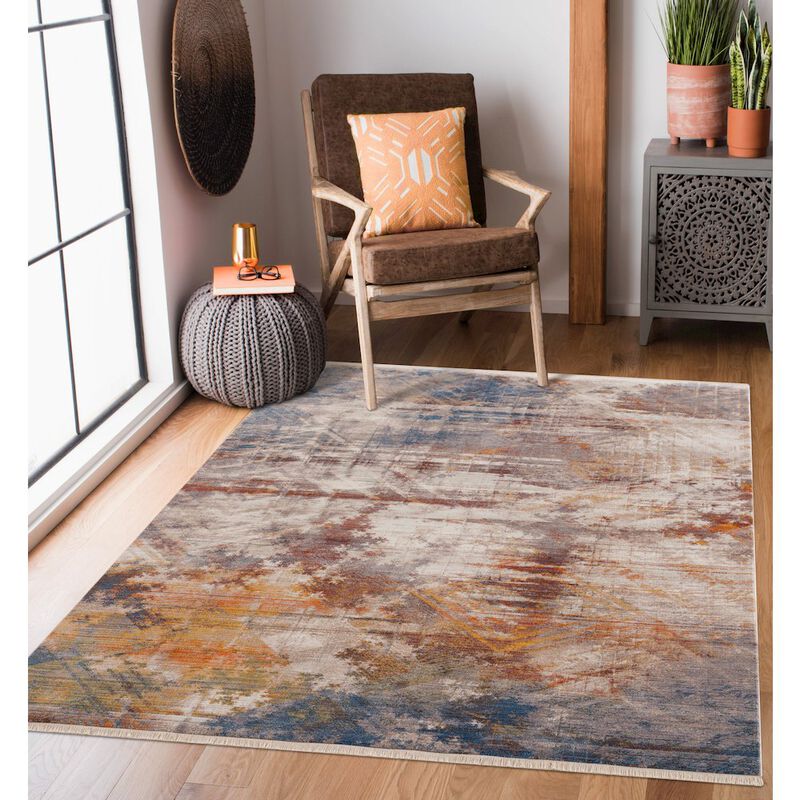 LR Home Holi Durable Performance Area Rug Indoor
