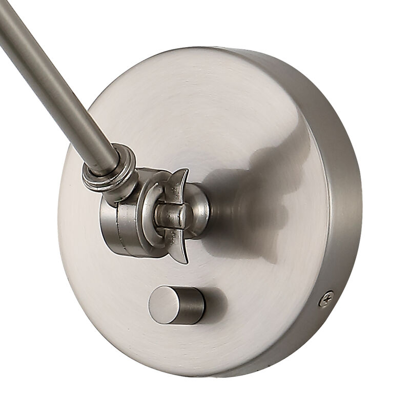 Cowie Iron/Glass Adjustable LED Wall Sconce (Set of 2)