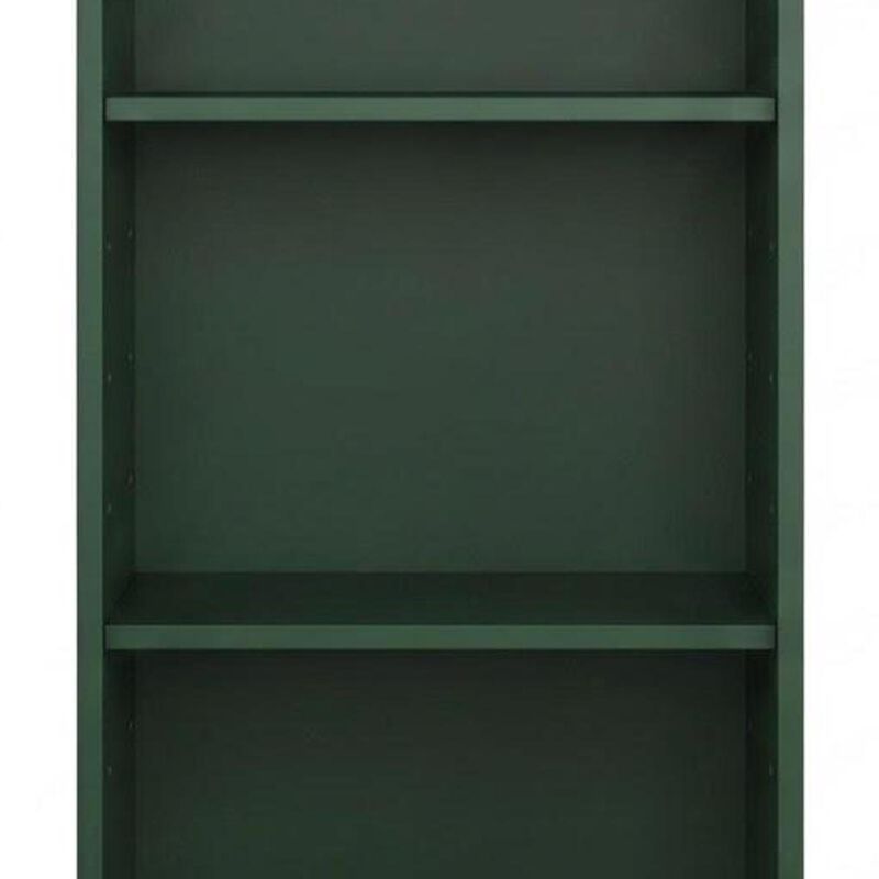 HomeRoots Solid Wood Adjustable Three Tier Library Bookcase image number 2