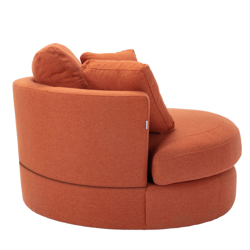 Modern Akili swivel accent chair barrel chair for hotel living room / Modern leisure chair