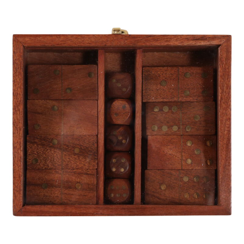 3 In 1 Game Set, Brown/Gold image number 3