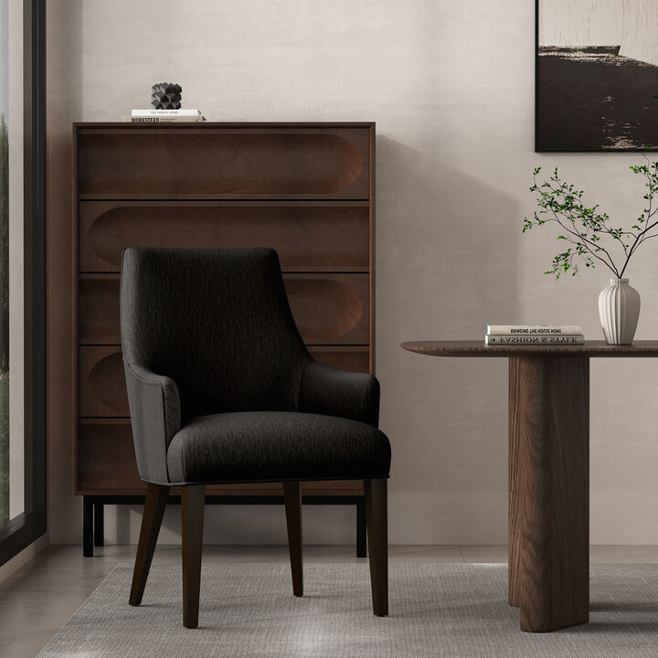 Beever Black Armchair