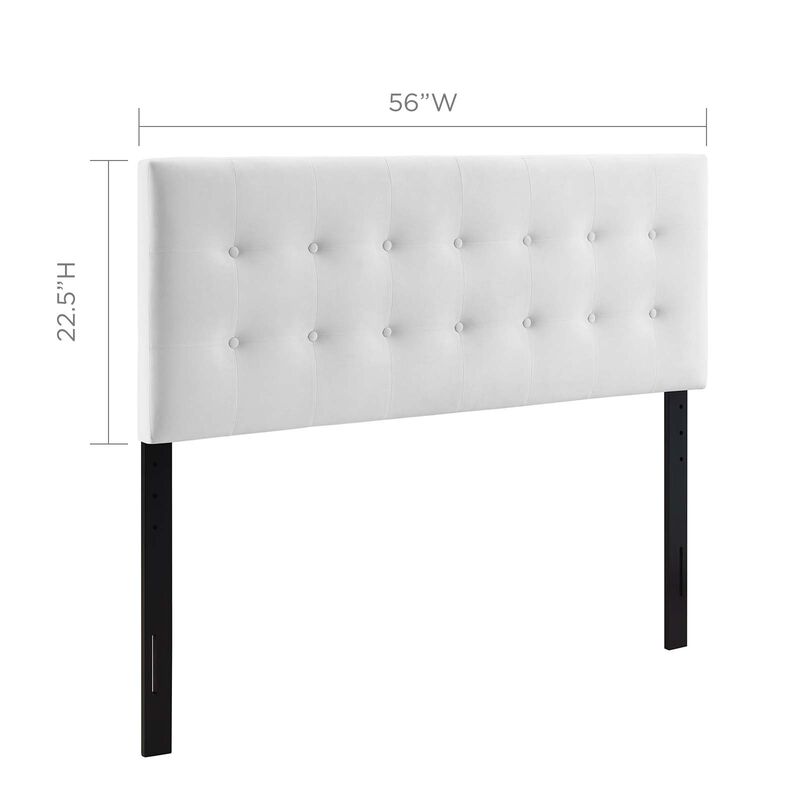 Emily Biscuit Tufted Performance Velvet Full Headboard image number 2