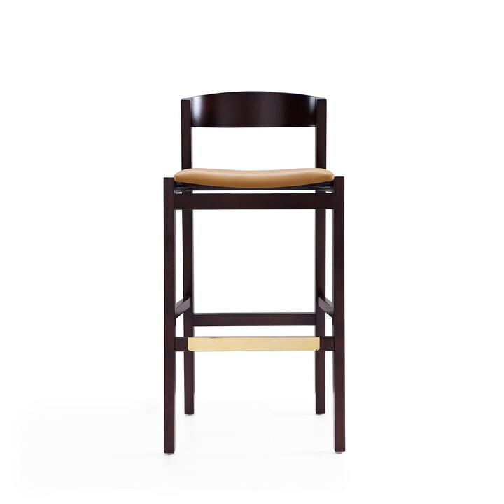 Klismos Tan Bar Stools (Set of 2)