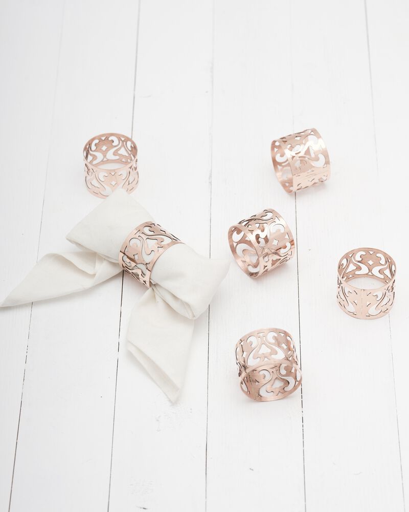 Coppermill Kitchen Vintage Inspired Napkin Rings Set/4