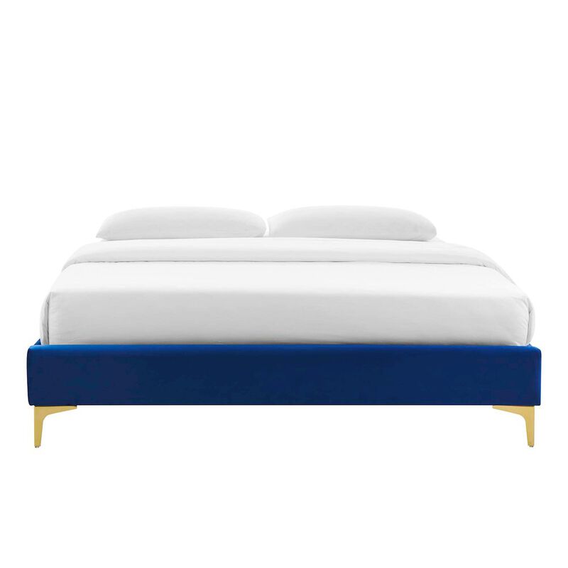 Sutton Performance Velvet Twin Bed Frame image number 3