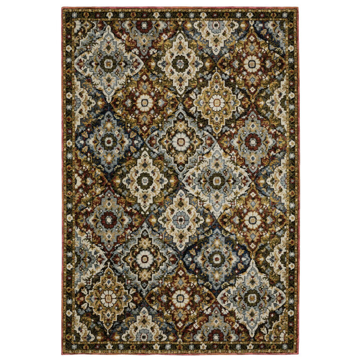 HomeRoots Medallion Area Rug