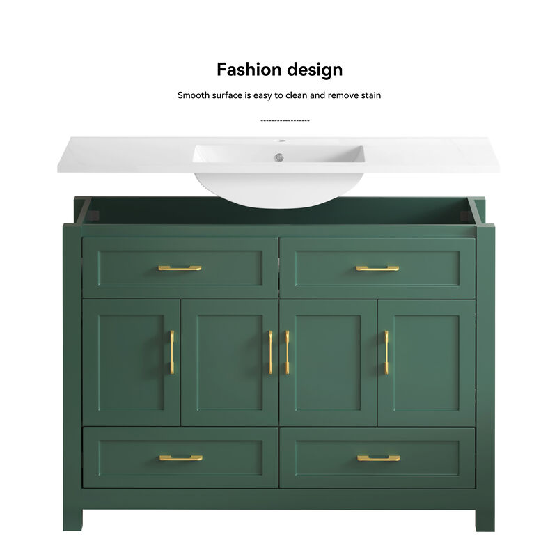 Nafvas 48" Bathroom Vanity with Resin sink image number 5