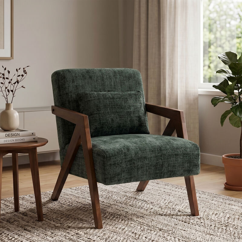 Dexnur Mid-Century Modern Accent Chair image number 1