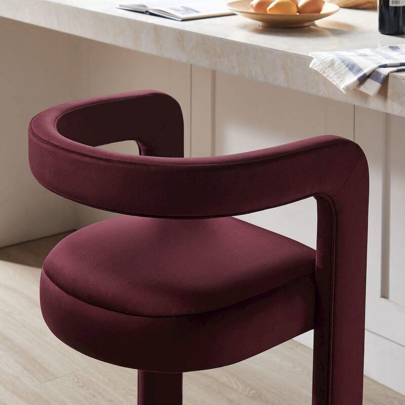Winslow Performance Velvet Bar Stool image number 8