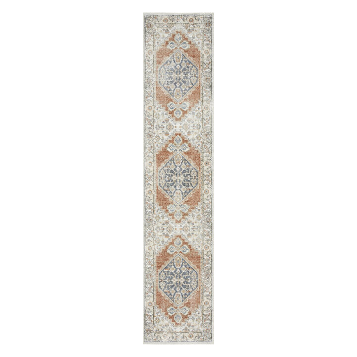 HomeRoots Oriental Distressed Washable Runner Rug
